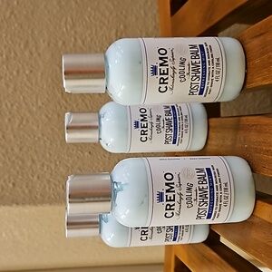 Set of 4 Bottles Cremo Barber Grade Cooling Formula Post Shave Balm